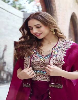 Stylish Sharara Plazzo With Beautiful Shrug